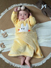 七樂(lè )豆嬰兒珊瑚絨保暖睡袋冬季小月齡寶寶睡衣防踢被秋冬款衣服幼兒睡袍 奶黃 73cm(身高66-73cm體重14-18斤) 曬單實(shí)拍圖