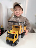 宝乐星儿童玩具男孩大号工程合金车头运载车声光惯性可开门男孩生日礼物 实拍图