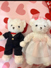 赟婭婚慶壓床雙喜娃娃新婚毛絨公仔玩具新人情侶抱枕送好朋友祝福禮物 唐裝熊大號一對【65cm】可做造型 超大號抱枕公仔毛絨玩偶婚房擺件正高品質(zhì)版 曬單實(shí)拍圖