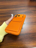 素洛適用蘋(píng)果17promax手機殼Air荔枝紋插卡支架卡包iPhone16pro創(chuàng  )意簡(jiǎn)約純色15高級感輕奢女14全包防摔 橙色荔枝紋口袋卡包【可插卡】 iPhone 17 Pro Max 曬單實(shí)拍圖
