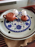 虎匠 陶瓷茶盤(pán)圓形家用大號青花瓷茶海圓茶臺簡(jiǎn)約儲水茶船茶具托盤(pán)多用茶洗茶盤(pán) 小號茶盤(pán) 曬單實(shí)拍圖