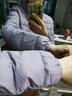 純色立領(lǐng)棉服女冬季時(shí)尚修身保暖棉襖外套氣質(zhì)百搭輕薄內搭棉衣J 紫色 3XL （105-120斤） 曬單實(shí)拍圖