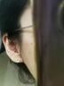芳妮兔999銀養(yǎng)耳洞耳釘女時尚簡約耳環(huán)銀飾品紀念日生日禮物送女友老婆 一周耳釘套裝【足銀】T01 曬單實拍圖