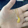 周生生 羽毛黃金吊墜愛(ài)情密語(yǔ)足金丘比特之羽不含項鏈 86820P計價(jià) 2.1克(含工費130元) 曬單實(shí)拍圖