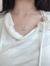 CHOMEL KINSEYS925銀平安鎖項(xiàng)鏈女粉水晶吊墜輕奢小眾2025新款七夕情人節(jié)禮物女 925銀項(xiàng)鏈+禮盒款 曬單實(shí)拍圖