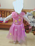 六一環(huán)保服裝兒童時(shí)裝秀演出服diy材料手工自制衣服親子裝走秀裙 粉色粉裙雙肩 120cm 曬單實(shí)拍圖