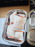 皙也保溫菜盒保溫上班族學(xué)生304不銹鋼餐盒大容量多層便當(dāng)盒分隔型 【304鋼】旗艦灰三層-1+2+3格 送餐具+保溫袋 曬單實(shí)拍圖