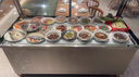 今顯（送貨上門(mén))雙溫熟食展示柜商用超市鴨脖鹵肉保鮮柜涼菜燒烤冷藏柜玻璃冷凍柜 上冷藏下儲物 1.5x0.8x1.3m 曬單實(shí)拍圖