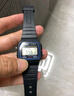 卡西歐casiof91w手表男女復古小方塊小黑表學(xué)生表 F-91W-1贈貼膜 曬單實(shí)拍圖