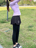 陶芙（taofu）羽毛球服套裝女2025秋冬氣質(zhì)顯瘦長(cháng)袖健身服專(zhuān)業(yè)打球爬山訓練衣服 紫色長(cháng)袖兩件套（黑褲裙） S 曬單實(shí)拍圖