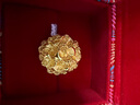 六福珠寶囍愛(ài)系列足金錦繡佳緣金繡球花黃金戒指婚嫁禮 計價(jià) 020796RA 11.80克(含工費1628元) 曬單實(shí)拍圖