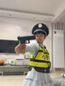 ONEVAN兒童警察玩具套裝黑貓交警警長(cháng)帽子男孩特種兵演出服裝備玩具槍 小警察玩具全套（對講機可通話(huà)） 3-6歲 曬單實(shí)拍圖