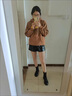 BMOI高腰闊腿皮短褲女春秋冬2025新款小個(gè)子大碼時(shí)尚皮褲外穿打底靴褲 黑色 S 建議80-105斤 曬單實(shí)拍圖