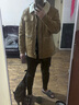 吉普（JEEP）JEEP羊羔絨外套男士秋冬季加絨加厚麂皮絨夾克毛領(lǐng)工裝飛行員棉衣 卡其 3xl(160-180斤) 曬單實(shí)拍圖