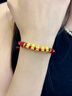 中國黃金（CHINA GOLD）馬年本命年紅繩黃金手鏈女足金五福馬生肖手串生日禮物送女友老婆 足金五福馬紅繩 曬單實(shí)拍圖