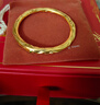 六福珠寶電影哪吒之魔童鬧海乾坤圈足金典藏版黃金手鐲女款 計價(jià) 034273AA 60mm-30.87克(含工費2500元) 曬單實(shí)拍圖