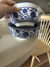 青花瓷6英寸陶瓷家用面碗蘭州牛肉拉面碗螺螄粉碗油潑面吃飯大碗 2個(gè)青花瓷6英寸面碗 曬單實(shí)拍圖