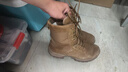 際華三五零五新式棕色作戰靴男夏季碳板作戰鞋超輕高幫耐磨訓練靴真皮登山鞋 棕色作戰棉靴【羊毛款】 42/260【原廠(chǎng)正品 兩雙鞋墊】 曬單實(shí)拍圖