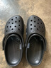 卡駱馳（CROCS）洞洞鞋檀健次同款男鞋女鞋夏季新款戶(hù)外沙灘鞋情侶涼鞋拖鞋 10001-001克駱格/黑色 41 -42(260mm) 曬單實(shí)拍圖
