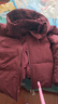 優(yōu)衣庫女裝無(wú)縫羽絨連帽外套/外套夾克25秋冬新款478577 18 暗紅色 L /160/88A 曬單實(shí)拍圖