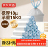 京東京造 抽繩式垃圾袋50*55cm*240只 超厚18μ1.8絲手提廚房家用加厚大號 曬單實(shí)拍圖