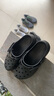 卡駱馳（crocs）洞洞鞋男鞋子 夏季涼鞋涉水鞋沙灘鞋透氣拖鞋 208776-001 M10W12 曬單實(shí)拍圖