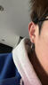 邦帛世 耳釘男痞帥男士耳環(huán)小眾個性耳扣簡約耳墜氣質(zhì)男生嘻哈百搭耳環(huán) X063【A-星星耳環(huán)】一對 曬單實拍圖