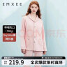 嫚熙（EMXEE）嫚熙春夏薄款纯棉月子服孕妇哺乳睡衣产后产妇家居服 猫咪款粉色【四季款两件套】 XL【合适140-180斤 Supima棉】 实拍图