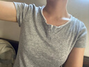 森馬（Semir）短袖T恤女短款套頭衫氣質(zhì)休閑2025夏假兩件緊身衣服109325100013 曬單實拍圖