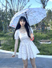 愛(ài)上雨透明三麗鷗凱蒂貓長(cháng)柄傘可愛(ài)卡通磨砂兒童學(xué)生上學(xué)雨傘便捷高顏值 （梔遇滿(mǎn)版）Kitty磨砂款長(cháng)柄【加厚加固】 曬單實(shí)拍圖
