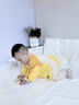 G.DUCKKIDS寶寶超萌爬爬服防涼護(hù)膝拖把服嬰幼兒拖地服防臟連體罩衣爬行服夏 拖把熊  長(zhǎng)袖 73cm 80cm 適合身高68- 曬單實(shí)拍圖