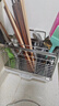 帥仕（shuaishi）廚房置物架304不銹鋼筷子收納盒筷子筒筷子籠壁掛式筷籠瀝水筷簍 曬單實(shí)拍圖
