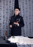 聲猴新中式國風(fēng)中山裝翠竹飛機扣立領(lǐng)西裝外套男高級感套裝唐裝西服潮 西服+黑短T+黑西褲【三件套】 XL 曬單實(shí)拍圖