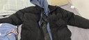 GLM棉服男冬季保暖加厚連帽棉衣男寬松假兩件休閑棉襖子黑色3XL 曬單實(shí)拍圖