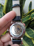 純游絲擺陀真機械表全自動(dòng)透底手表男士夜光日歷實(shí)心鋼帶薄款男表 聯(lián)保十年《黑皮q5白面銀圈》自動(dòng)上鏈 41mm 曬單實(shí)拍圖