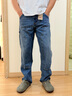Levi's李維斯25年秋冬新款美式男士565寬松直筒休閑牛仔長(cháng)褲A5756 中藍 32 (32) 曬單實(shí)拍圖