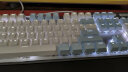 黑爵（AJAZZ）AK35I合金机械键盘 有线机械键盘 游戏机械键盘 PBT键帽 白光 吃鸡键盘 蓝白 茶轴 实拍图