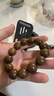月印百川 老料金絲檀佛珠手串高密度檀香木珠手鏈約18mm 曬單實(shí)拍圖
