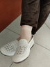 康麗鳥(niǎo)真皮軟底媽媽鞋單鞋中老舒適不累腳皮鞋中老年輕便防滑女鞋春秋款 677洞洞款 米色 軟底軟面很舒適 36 曬單實(shí)拍圖
