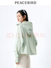 太平鳥(niǎo)時(shí)尚連帽防曬服2024夏裝防曬衣寬松舒適透氣戶(hù)外外套女 灰綠 L 曬單實(shí)拍圖