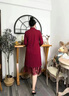 俞兆林媽媽喜服婚宴2024新款喜婆婆結(jié)婚禮服旗袍中老年女連衣裙兩件套裝 棗紅（外披+內(nèi)搭） 兩件套 2XL (適合議105-120斤) 曬單實(shí)拍圖