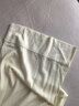 金三塔真絲睡衣女真絲針織褲直筒長褲休閑深睡眠蠶絲睡衣闊腿褲家居褲 香蕉色-褲子 M 曬單實(shí)拍圖