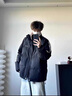 WHIM NASA棉服男款冬季新款潮流休閑加厚保暖棉衣羽面包絨服外套男士青少年 米白色 XL 曬單實(shí)拍圖