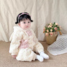 G.DUCKKIDS小黃鴨童裝嬰兒衣服秋冬加絨新生兒連體衣寶寶冬裝棉服毛毛衣外套 杏色 80cm 80碼7-11月(建議寶寶75-)cm 曬單實(shí)拍圖