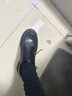 百麗通勤商務(wù)皮鞋2025男牛皮褶皺增高休閑鞋A1373AM4 黑色2  39 曬單實(shí)拍圖