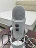 羅技（Logitech） Blue Yeti 雪怪麥克風(fēng)USB電容助眠ASMR錄音樂(lè )器呼麥全指向唱歌K歌話(huà)筒游戲主播電腦手機直播錄音 YETI麥克風(fēng)白色-送助眠直播麥克風(fēng)調試-順豐快遞 曬單實(shí)拍圖