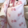 宮蝶【蓄熱型】迪士尼瑪麗貓睡袍女秋冬珊瑚絨長(cháng)款斗篷睡衣家居服 曬單實(shí)拍圖