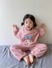 迪士尼寶寶兒童睡衣秋冬款女寶寶卡通珊瑚絨家居服女童冬季保暖法蘭絨小女孩 淺粉色 130 建議120-130cm7-8歲cm 曬單實(shí)拍圖