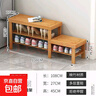 竹中煌換鞋凳可坐式穿鞋凳家用進(jìn)門(mén)口簡(jiǎn)約現代小鞋架楠竹換鞋凳穿 原色108長(cháng)三層高低換鞋凳 曬單實(shí)拍圖