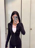 LULUlulu短款立領(lǐng)夾克Define Jacket瑜伽外套修身上衣健身跑步女 黑金-短款DF L 6碼(建議110-120斤) 曬單實(shí)拍圖
